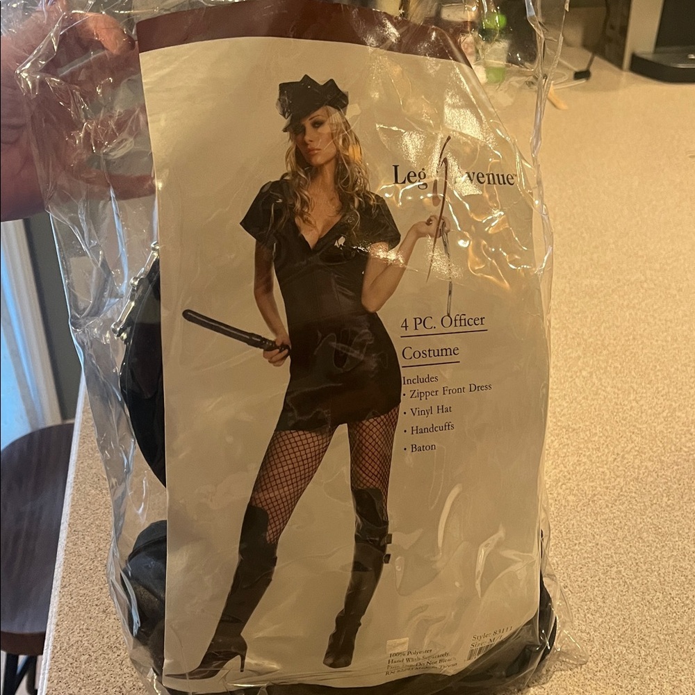 Leg Avenue Black Officer Costume Set